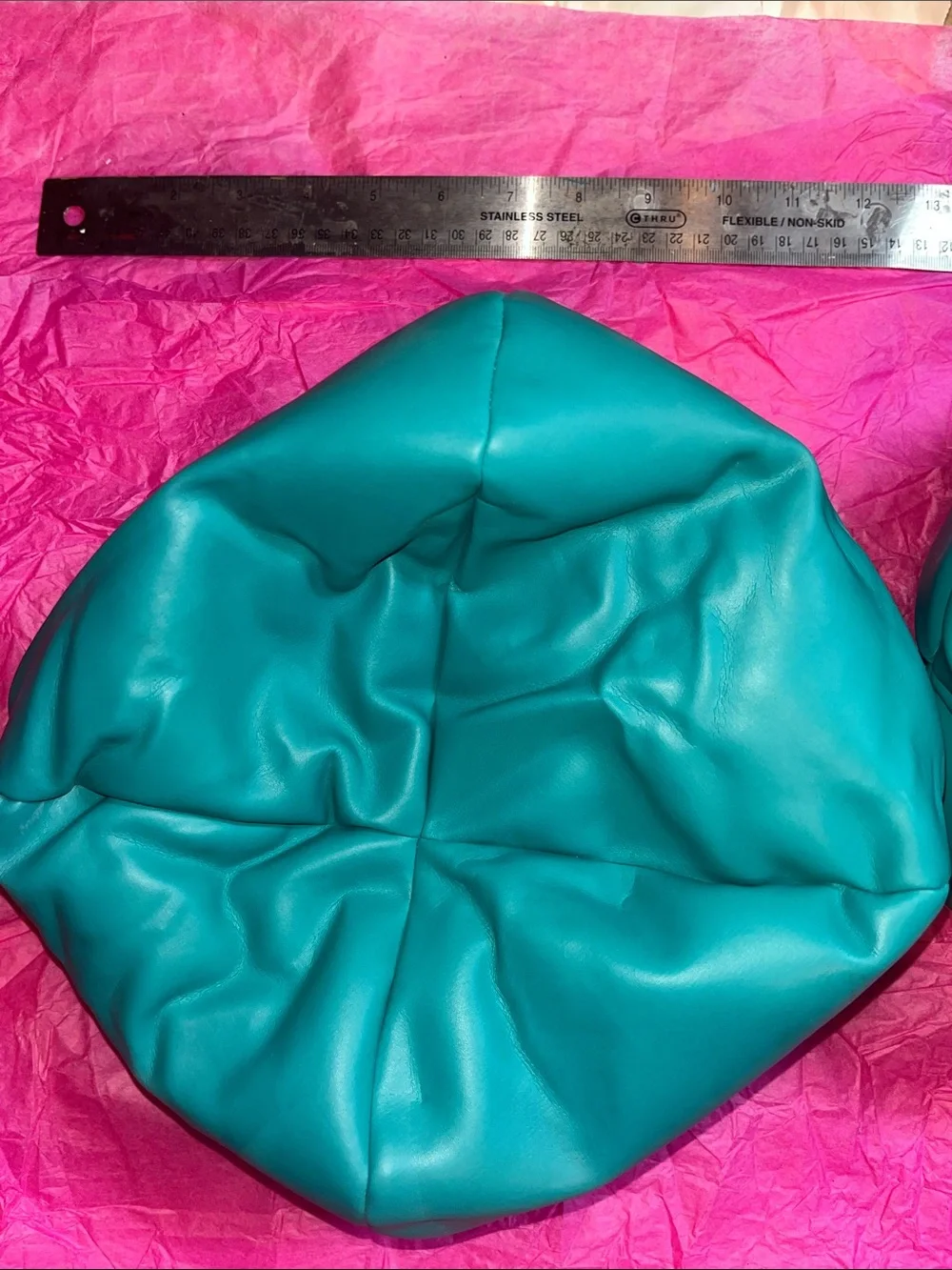 vintage 1998 Wild Works Inc. doll bean bag chair - Pair in Teal
